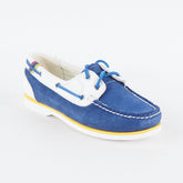 Womens Timberland Amherst 2 Eye 42674 Blue / White Leather Casual Boat Shoes